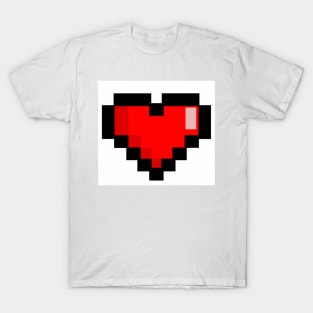 Game life retro heart T-Shirt